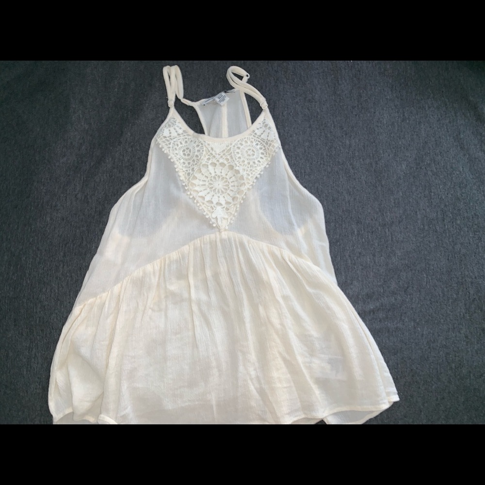 american eagle cream tank